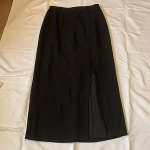 Skirt. Long. Black. Slit. Size 10